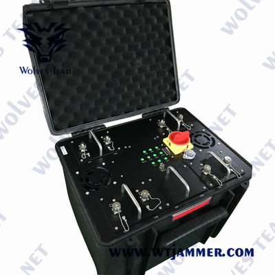 jammer impermeável do zangão do UAV dos jammer 240VAC do zangão 600W de 2500m anti