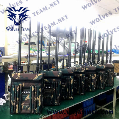 comprar CDMA GSM 80W EOD Backpack Jammer 4G 5G 150m Manpack RF Jammer online manufacture