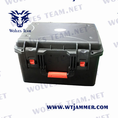 Jammer exterior 3G 4G 2.4g 5.8g 2500WH CDMA G/M do sinal de 95AH 28VDC
