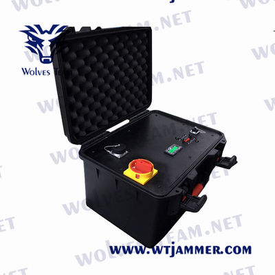 Jammer exterior 3G 4G 2.4g 5.8g 2500WH CDMA G/M do sinal de 95AH 28VDC