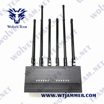 12 canaliza o jammer G/M 3G WIFI 5.8G do sinal do telefone celular 36W de 50m