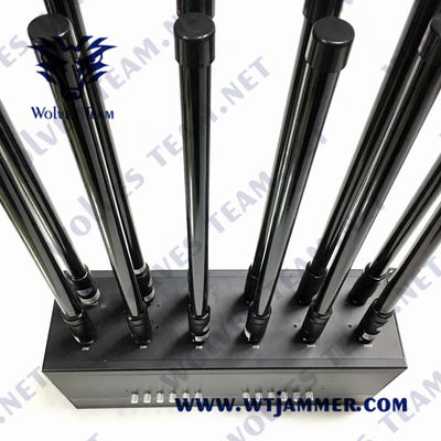12 canaliza o jammer G/M 3G WIFI 5.8G do sinal do telefone celular 36W de 50m