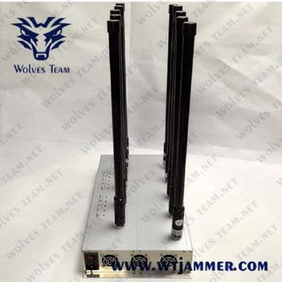 10 jammer 36W G/M 3G WIFI 5.8G do sinal do telefone celular das faixas 5G 20W