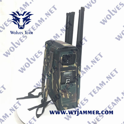 Jammer do sinal da trouxa da G/M 4G 5G GPS L1 do jammer de DC24V 200m RF Manpack