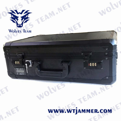 Bolsa portátil 15Kg do jammer 150m G/M 3G 4G 5G do sinal de EIRP 15W