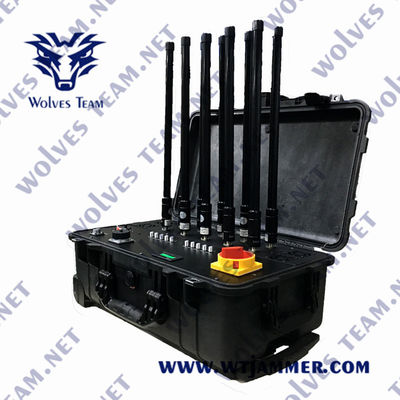 Jammer impermeável portátil do sinal do jammer 220W do sinal do FCC CDMA 960MHz G/M