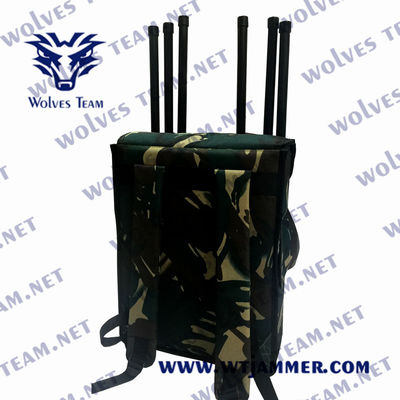Jammer militar da DCS Manpack RF do jammer 1880MHz do sinal da trouxa 150m do EOD