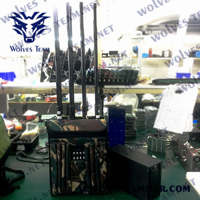 Jammer militar da DCS Manpack RF do jammer 1880MHz do sinal da trouxa 150m do EOD