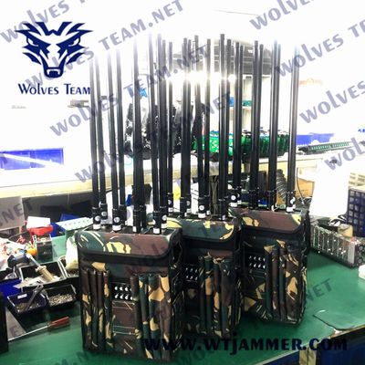 Jammer militar da DCS Manpack RF do jammer 1880MHz do sinal da trouxa 150m do EOD