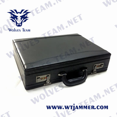 aparelho de interferência do zangão de WIFI 2.4G 5.8G GPS dos jammer do zangão do Uav da mala de viagem 25W anti