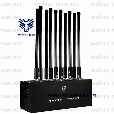 10 jammer móvel portátil do sinal de WIFI GPS Lojack do jammer da G/M CDMA das faixas