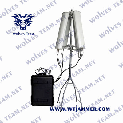 Jammer 900W da frequência ultraelevada do VHF do pelicano IP65 de UMTS WCDMA para o trem militar do veículo do VIP