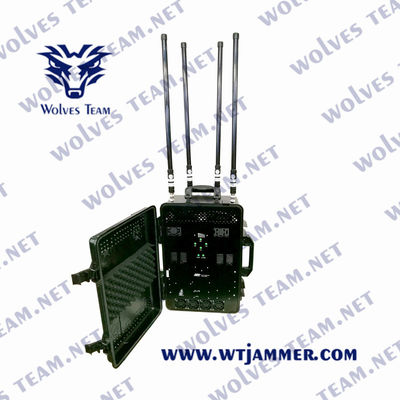 Jammer 900W da frequência ultraelevada do VHF do pelicano IP65 de UMTS WCDMA para o trem militar do veículo do VIP