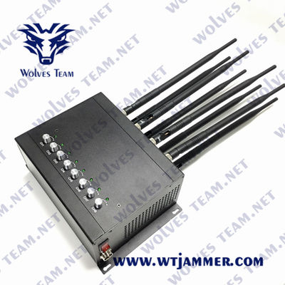 VHF da frequência ultraelevada do jammer 80W do telefone celular de 50m G/M WiFi CDMA Lojack