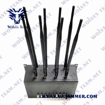VHF da frequência ultraelevada do jammer 80W do telefone celular de 50m G/M WiFi CDMA Lojack