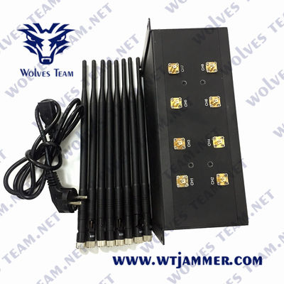 VHF da frequência ultraelevada do jammer 80W do telefone celular de 50m G/M WiFi CDMA Lojack
