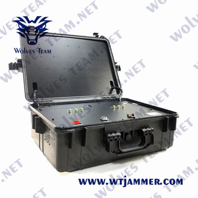 O jammer portátil 2500m PLL do zangão do UAV do RF GPS WIFI 5.8G sintetizou