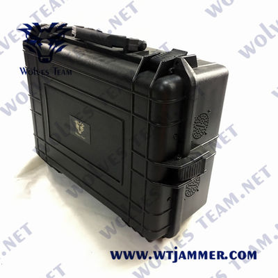 O jammer portátil 2500m PLL do zangão do UAV do RF GPS WIFI 5.8G sintetizou