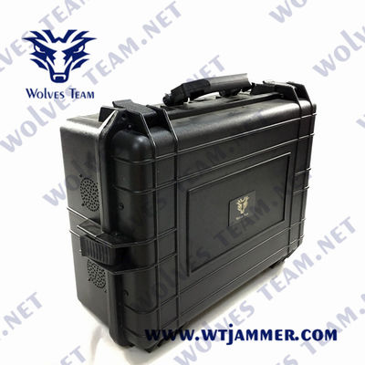 O jammer portátil 2500m PLL do zangão do UAV do RF GPS WIFI 5.8G sintetizou
