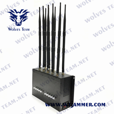 VHF da frequência ultraelevada das antenas do jammer 3G 4G 5G 10 do sinal do telefone celular da DCS G/M GPS WIFI 50m