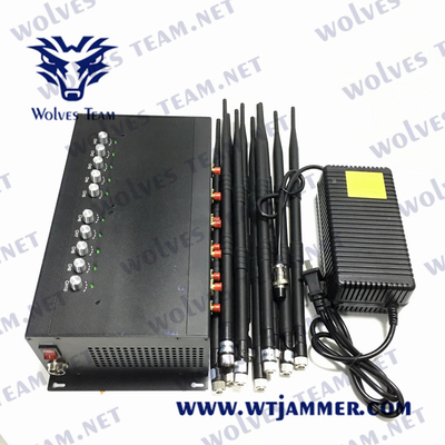 jammer CDMA G/M da DCS PHS 4G 5G do jammer 3G do telefone celular 90W com adaptador da C.A.