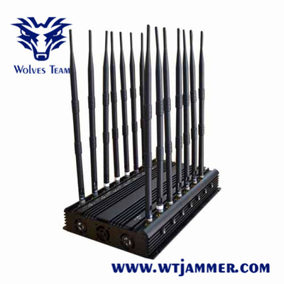antenas 35W do jammer 14 do sinal do telefone celular de 315Mhz 433Mhz Lojack