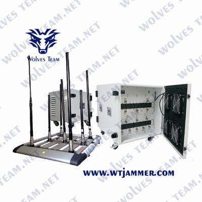 comprar Unidades Militares IED Bomb Jammer 500w WIFI 5.8 GPS GSM 3G 4G 5G Jammer de sinal de telefone celular Fabricação em linha