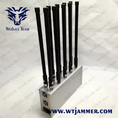 frequência ultraelevada celular 5G do VHF de GPS Lojack 3G 4G 5G do jammer do sinal 3200-3600MHz