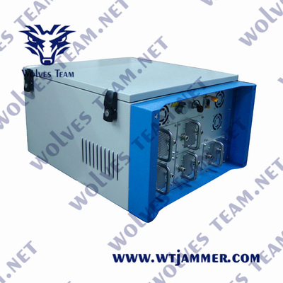 Jammer exterior impermeável durável da prisão do sinal do telefone celular de WIFI GPS da frequência da cadeia do poder superior