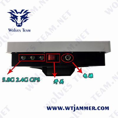 jammer do zangão de 2.4G GPS anti 3 impermeáveis exteriores das faixas AC220V