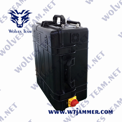 Jammer exterior 240VAC G/M GPS WIFI 3G 4G 5G do sinal de 1200 watts militar