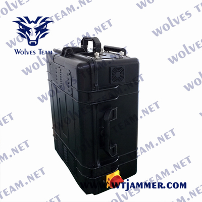 Jammer exterior 240VAC G/M GPS WIFI 3G 4G 5G do sinal de 1200 watts militar
