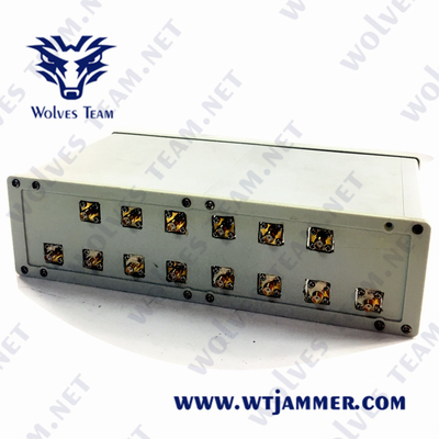 VHF G/M 3G 4G 5G da frequência ultraelevada das faixas 240VAC do jammer 14 do telefone celular de GPS Lojack 70W