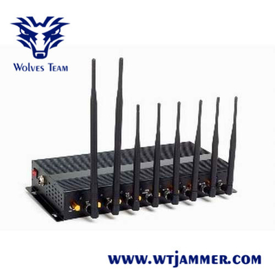 Caixa de alumínio portátil sem fio da DCS PHS 16W do jammer do sinal da G/M WIFI