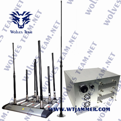 frequência ultraelevada GPS 4G 5G do VHF de WIFI do jammer da bomba de 330W IED com sistema do trem do DDS