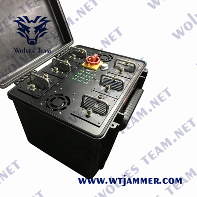 faixas 5G militar G/M CDMA da DCS PCS 8 do jammer do sinal da bomba 300W