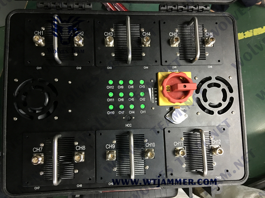 Jammer 1000W 3G ajustável 4G 5G WIFI 2.4G 5.8G GPS do sinal do veículo da G/M CDMA