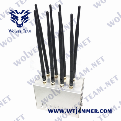 VHF 2G 3G 4G 5G 80W 240VAC da frequência ultraelevada do jammer do sinal de CDMA G/M Lojack