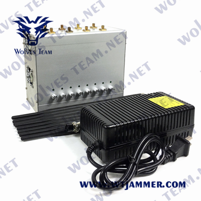 VHF 2G 3G 4G 5G 80W 240VAC da frequência ultraelevada do jammer do sinal de CDMA G/M Lojack