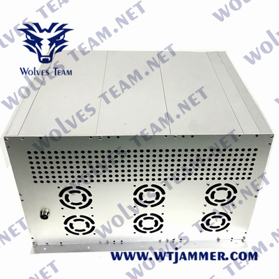 Jammer CDMA G/M 3G 4G 5G GPS da bomba de AC240V IED 8 faixas 5dBi