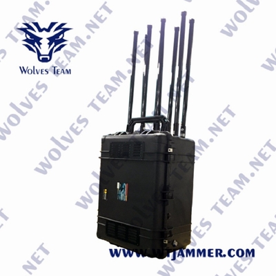 terrorismo militar dos canais 2G 3G 4G 5G G/M CDMA do jammer 8 do sinal de 300W Lte anti
