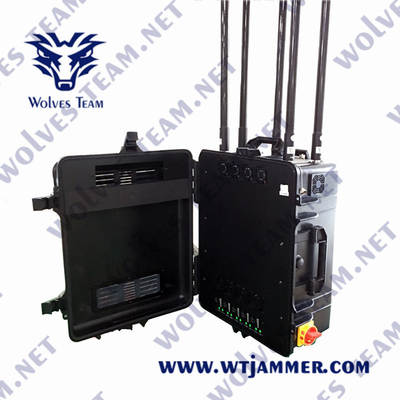 terrorismo militar dos canais 2G 3G 4G 5G G/M CDMA do jammer 8 do sinal de 300W Lte anti