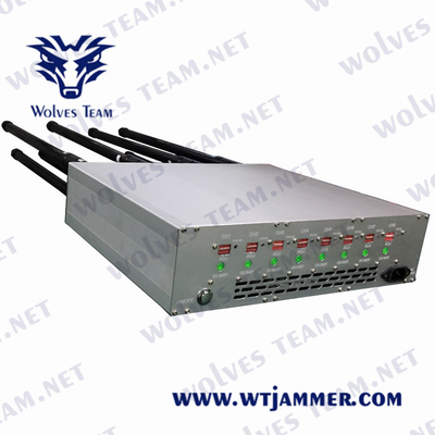 DCS 3G 4G 5G 240VAC 100m Lojack do jammer do telefone celular de CDMA G/M