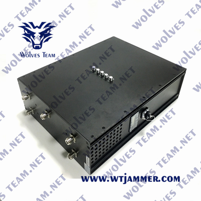 Jammer G/M do sinal da trouxa de 6 faixas jammer portátil do sinal de 80 watts para o exército