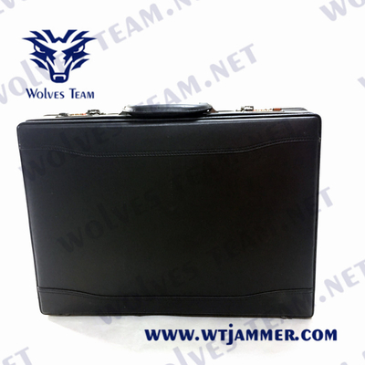 DCS Handheld ajustável da G/M da mala de viagem do RF 150m do jammer portátil do sinal 40W