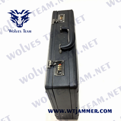 DCS Handheld ajustável da G/M da mala de viagem do RF 150m do jammer portátil do sinal 40W