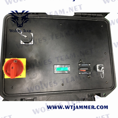 Bateria sobressalente portátil CDMA do jammer 500W 3G 4G 5G do telefone celular da G/M