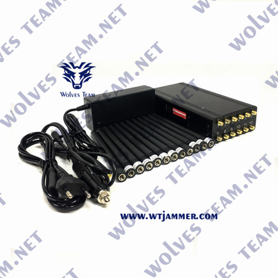 VHF Handheld da frequência ultraelevada 12W do jammer 3G 4G 5G WiFi do sinal de CDMA G/M RF