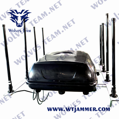 Jammer militar do sinal do veículo de 600 watts do jammer da G/M PCS 3G 4G 5G do poder superior