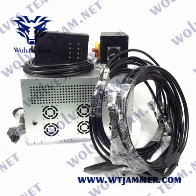 Jammer militar do sinal do veículo de 600 watts do jammer da G/M PCS 3G 4G 5G do poder superior